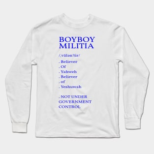 Boyboy Militia Dictionary collection (blue) Long Sleeve T-Shirt